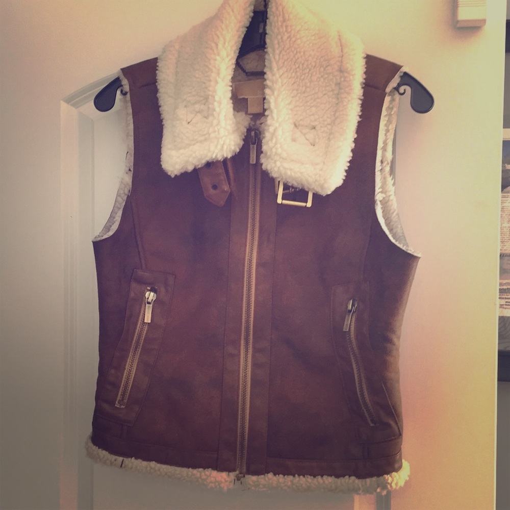 Michael Michael Kors shearling aviator best sz S